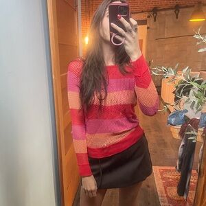 Y2K Sherbet mesh long sleeve